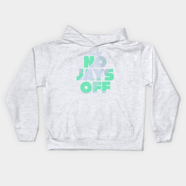 Jay All Day Mint Foam Kids Hoodie by funandgames